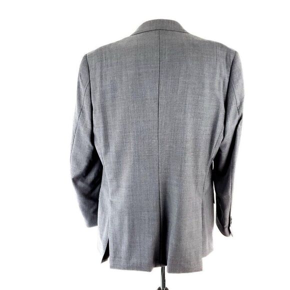 Paul Fredrick Super 120s Wool 2 Button Blazer 42L Or Slim Fit 44L Gray - Picture 5 of 10